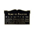 Placa sem Foto Dupla e Mensagem
